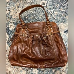 Kate Landry Leather Hobo Bag